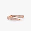925 Sterling Silver Open Diamond Wrap Around Ring - Image 4