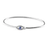 925 Sterling Silver Open Evil Eye Latch Bracelet - Image 3