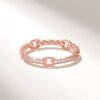 925 Sterling Silver Open Link Band Ring - Image 6