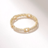 925 Sterling Silver Open Link Band Ring - Image 7