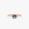 925 Sterling Silver Oval Blue Topaz Ring - Image 6