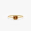 925 Sterling Silver Oval Citrine Ring