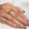 925 Sterling Silver Oval Cut Aquamarine Ring - Image 4