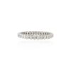 925 Sterling Silver Oval Cut Diamond Eternity Band