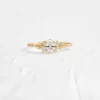 925 Sterling Silver Oval Cut Diamond Engagement Ring - Image 2