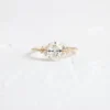 925 Sterling Silver Oval Cut Diamond Engagement Ring - Image 8