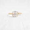 925 Sterling Silver Oval Cut Diamond Ring