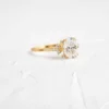 925 Sterling Silver Oval Cut Diamond Ring - Image 6