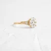 925 Sterling Silver Oval Cut Diamond Engagement Ring - Image 5