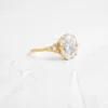 925 Sterling Silver Oval Cut Diamond Engagement Ring - Image 7