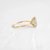 925 Sterling Silver Oval Cut Diamond Engagement Ring - Image 6
