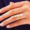 925 Sterling Silver Oval Cut Dimond Engagement Ring/Oval Solitaire Dimond Ring