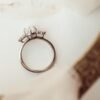 Elegant ring featuring a prong-set oval CZ stone