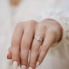 Gold-plated sterling silver ring with a clean oval design