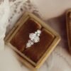 Simple oval ring with sparkling premium CZ diamond