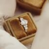 925 Sterling Silver ring finished with thick gold plating