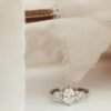Elegant sterling silver ring with a polished oval shape
