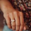 Oval ring featuring a pave-set premium CZ diamond design