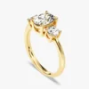 Oval cut ring with premium CZ diamond stones and a balanced layout