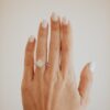 Elegant oval ring with a timeless, refined design