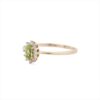 925 Sterling Silver Oval Peridot & Diamond Ring - Image 3