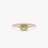 925 Sterling Silver Oval Peridot Ring - Image 3