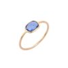 925 Sterling Silver Oval Sapphire Ring - Image 2