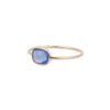 925 Sterling Silver Oval Sapphire Ring - Image 3