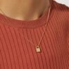 925 Sterling Silver Padlock Pendant