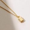 925 Sterling Silver Padlock Pendant - Image 6