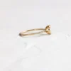 Elegant ring with thick gold plating finish