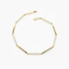 Slim 925 Sterling Silver bracelet with thick gold plating