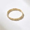 Modern sterling silver ring with thick gold plating