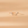 925 Sterling Silver Pave Diamond Cuff Ring - Image 3