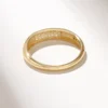 Sterling silver ring with thick gold plating and CZ stones