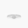 925 Sterling Silver Pave Diamond Evil Eye Ring - Image 2