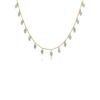 925 Sterling Silver Pave Diamond Marquise Drop Necklace - Image 3