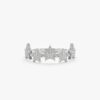 925 Sterling Silver Pave Diamond Multi Star Ring - Image 3
