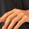 925 Sterling Silver Spike ring with slim geometric silhouette