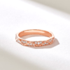 925 Sterling Silver anniversary ring with subtle pave sparkle