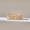 Pave-set Premium CZ Diamond eternity ring in sterling silver