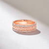 Refined ring band with a seamless row of Premium CZ Diamonds