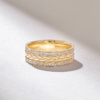 Classic sterling silver band designed with balanced proportions
