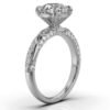 925 Sterling Silver Pave Set Diamond Ring - Image 3