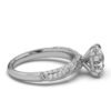 925 Sterling Silver Pave Set Diamond Ring - Image 4