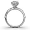 925 Sterling Silver Pave Set Diamond Ring - Image 5