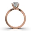 925 Sterling Silver Pave Setting Diamond Engagement Ring - Image 3