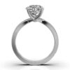 925 Sterling Silver Pave Setting Diamond Engagement Ring - Image 9