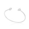 Bangle featuring premium CZ diamonds in pear and oval cuts