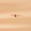 925 Sterling Silver Pear Cut Amethyst Ring - Image 4